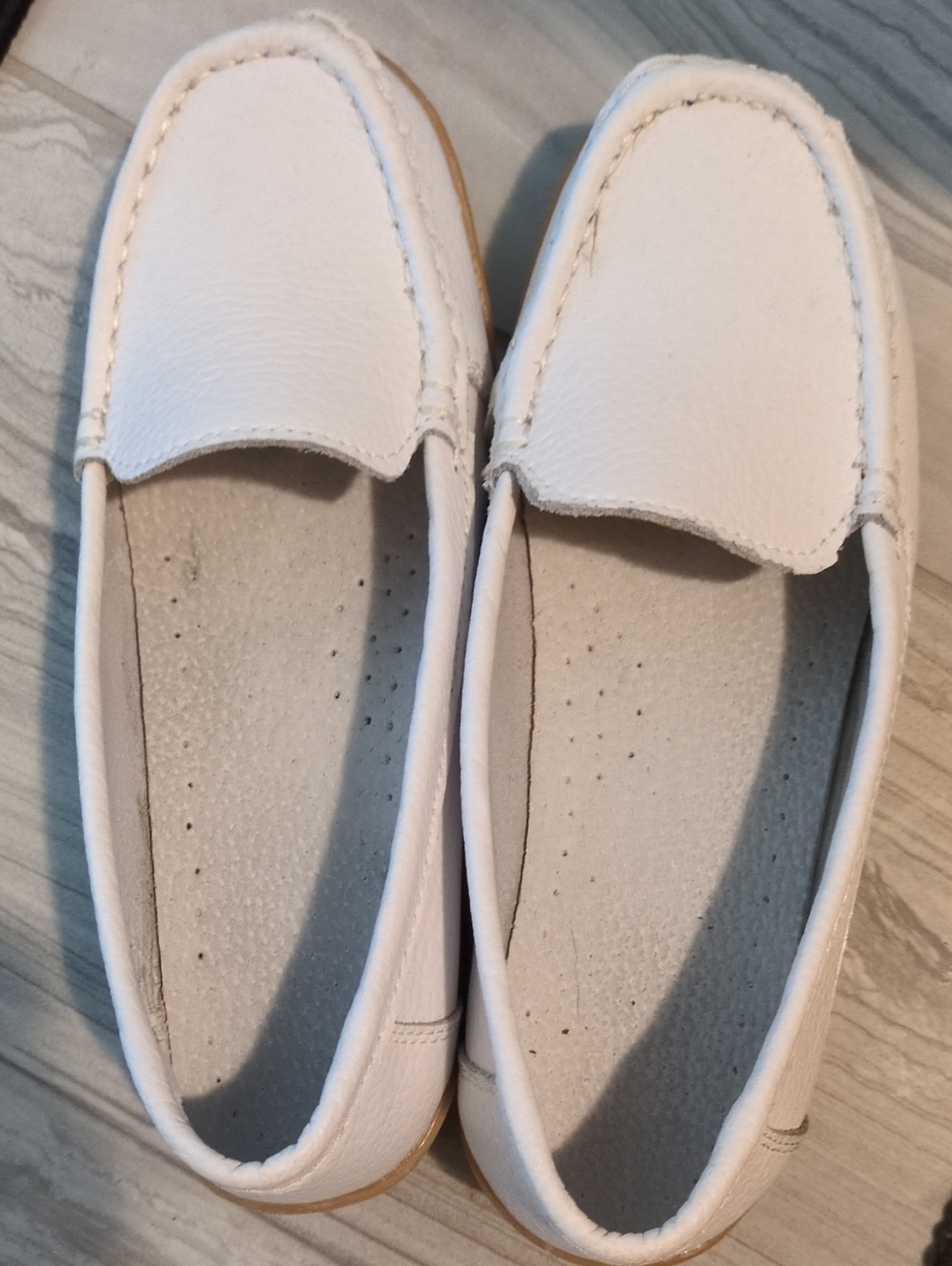 Classic White Slip-On Loafers